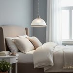 Charger l’image dans la visionneuse de la galerie, Suspension en verre côtelé TF Vintora – Finition métallique élégante pour cuisines, salles à manger et couloirs