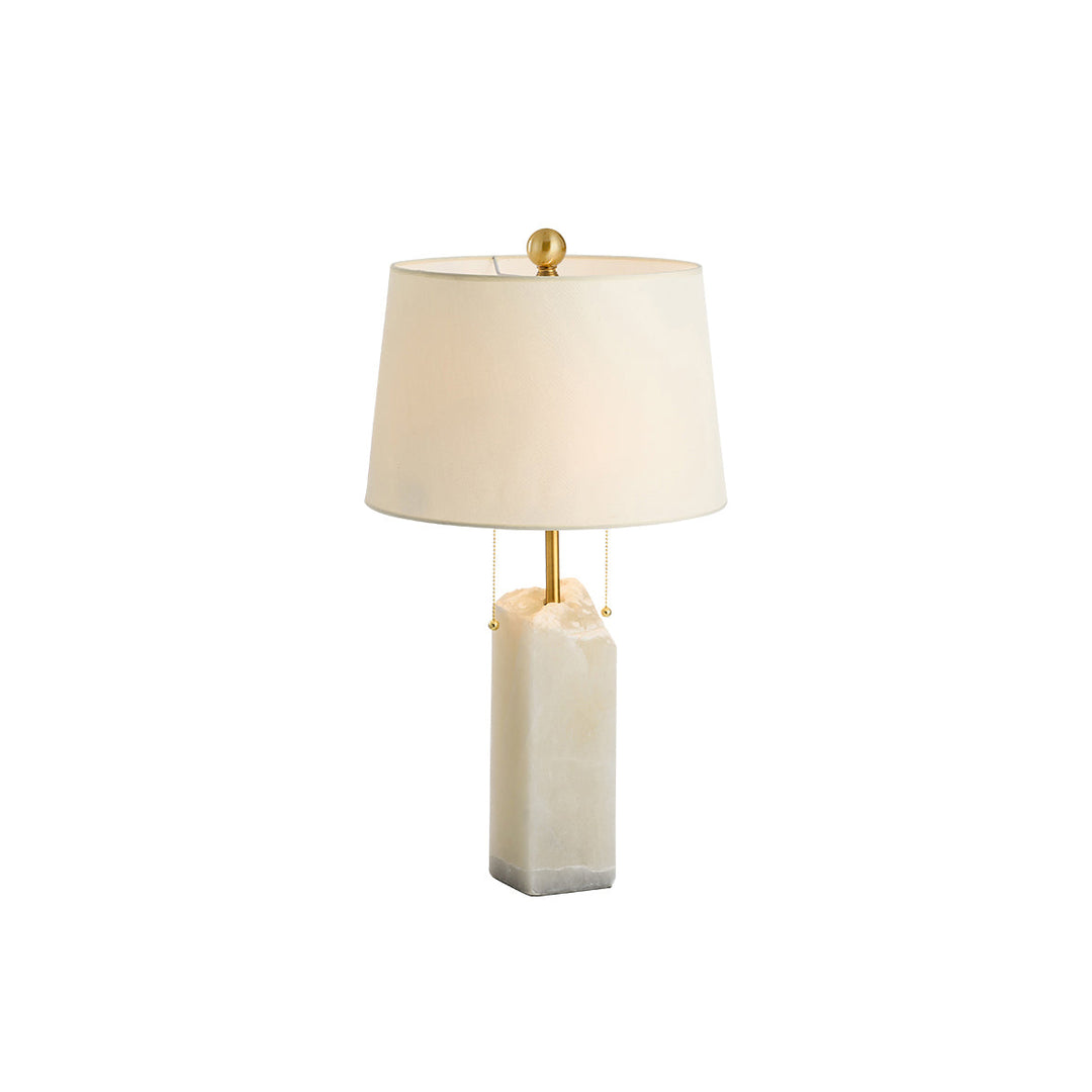 Rohe Alabaster Tischlampe
