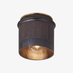 Load image into Gallery viewer, Vintage Industrial Ceiling Light - Black Metal Flush Mount
