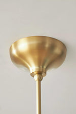Afbeelding laden in galerijweergave, Rayla Sint-jakobsschelp Hanglamp – Messing Afwerking Retro Plafondlamp voor Eetkamer &amp; Keuken
