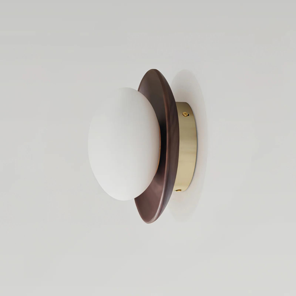 Lampada da parete LED minimalista in legno naturale nordico