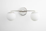 Load image into Gallery viewer, Glorica Glass Vanity Light - Art Deco Brass Wall Globe Fixture Modern
