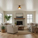 Afbeelding laden in galerijweergave, Afterglow Zonsondergang Sculpturale Gloed Plafondlamp Moderne Vintage Stijl voor Hal en Entree