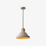 Cargar imagen en el visor de la Galería, Beige metal dome pendant lamp product view