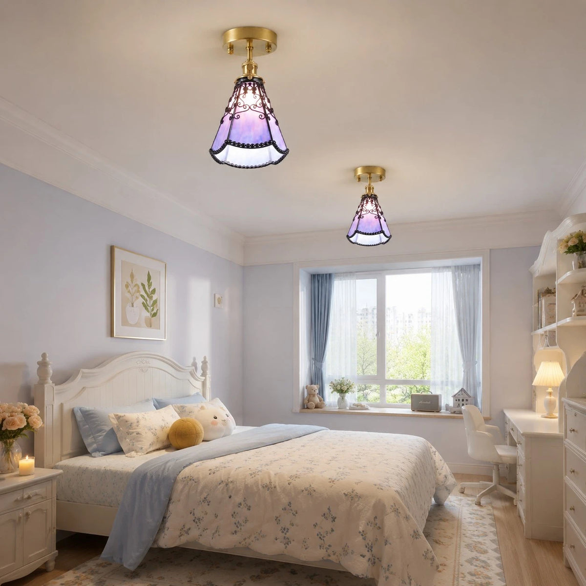 bedroom installation scene