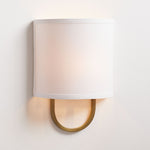 Load image into Gallery viewer, Nolvara Elegant Wall Light Featuring Soft Shade and Metal Arm

