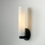 Load image into Gallery viewer, Rivora Fluted Glass Indoor Outdoor Sconce - Modern Wall Light for Home
