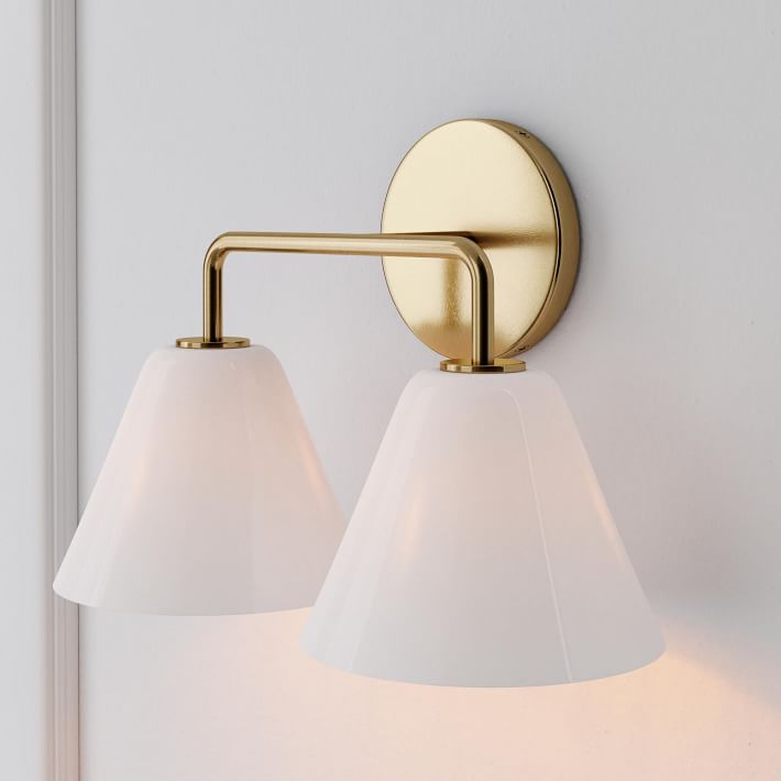 Conica Cone Wall Sconce - 1, 2, 3-Light Modern Glass Lighting