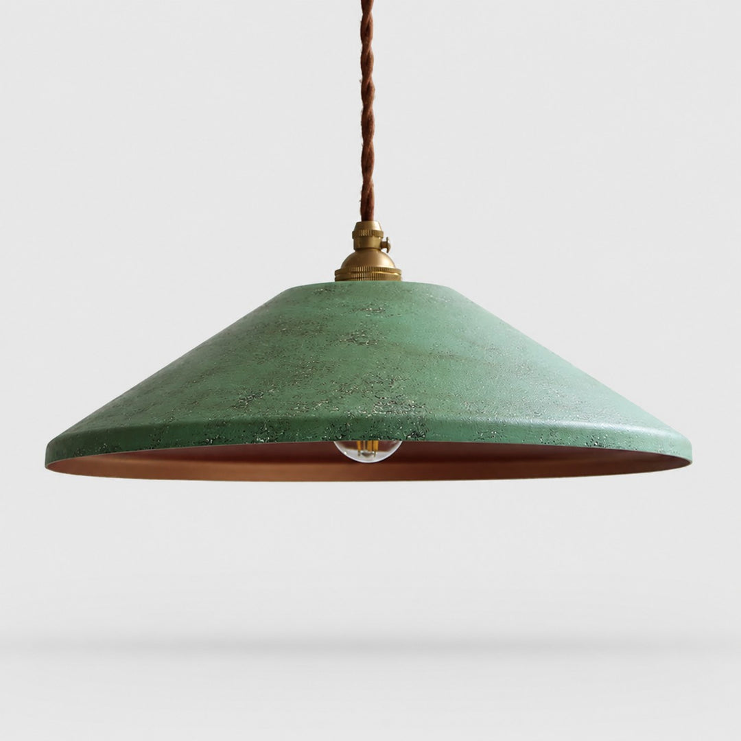Lampada a sospensione nordica rustica fatta a mano con effetto arrugginito