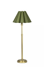 Afbeelding laden in galerijweergave, Moderne vintage tafellamp - gegolfde kap Capirise licht met metalen voet
