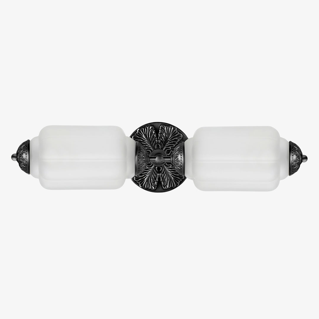 Eloise Messing Wandleuchte – Elegante Milchglas Vintage Beleuchtung