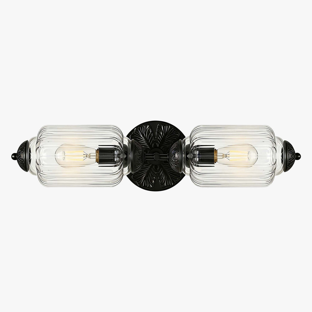 Eloise Messing Wandleuchte – Elegante Milchglas Vintage Beleuchtung