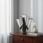 Afbeelding laden in galerijweergave, TF Felix Tafellamp – Art Deco Ontwerp met Glazen Kap en Kat Beeldje voor Woonkamer of Slaapkamer