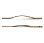 Load image into Gallery viewer, Curved Cabinet Handles – Minimalist Black Gold Cabinet Door Handle Set
