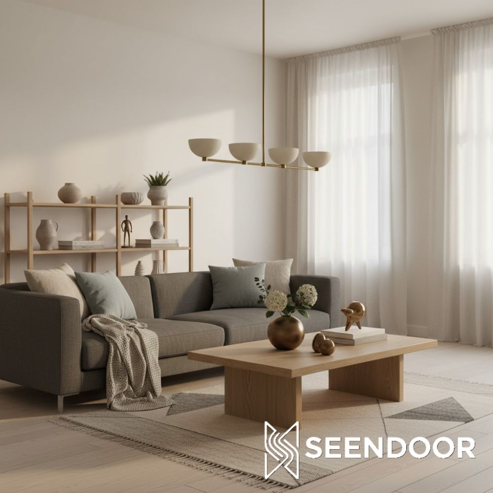 Metio Multi-Shade Contemporary Metal Chandelier for Living Room