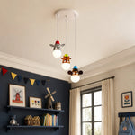 Cargar imagen en el visor de la Galería, Kids animal pendant light in room scene