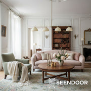 Metio Dome Transitional Brass Linear Chandelier for Dining room