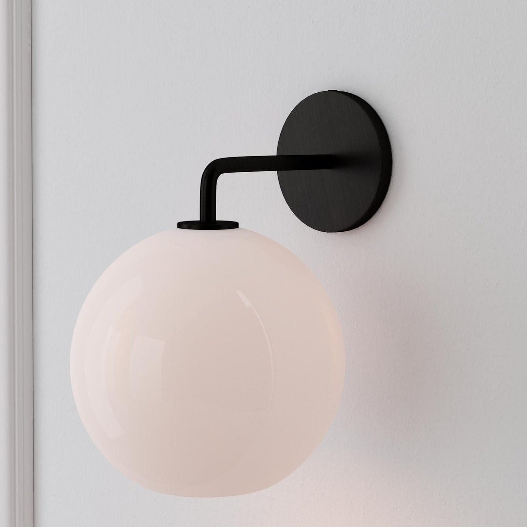 Selvion Artistic Globe Sconce Light - Handcrafted Glass Sculptural Wall Fixture