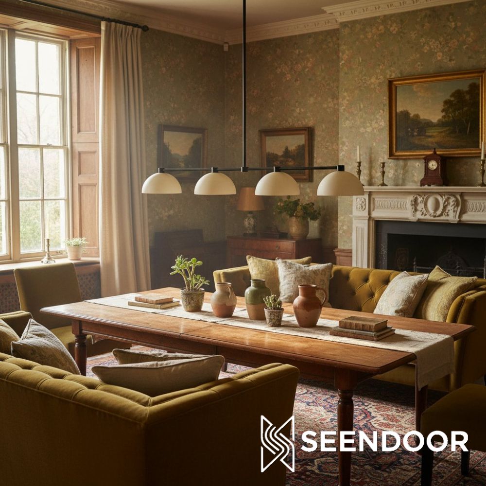 Metio Multi-Shade Contemporary Metal Chandelier for Living Room