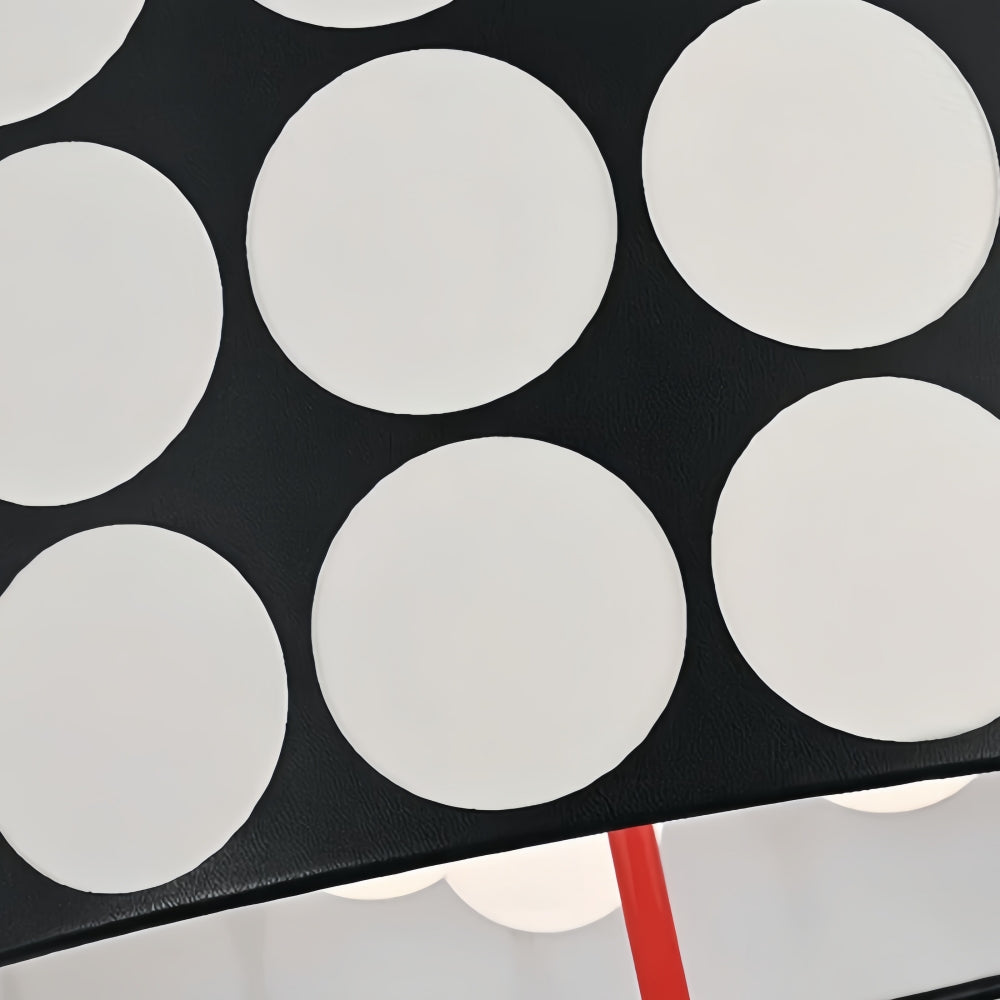 Dotrelia Suspension Géométrique en Treillis - Abat-jour en Cuir Moderne pour Salle à Manger