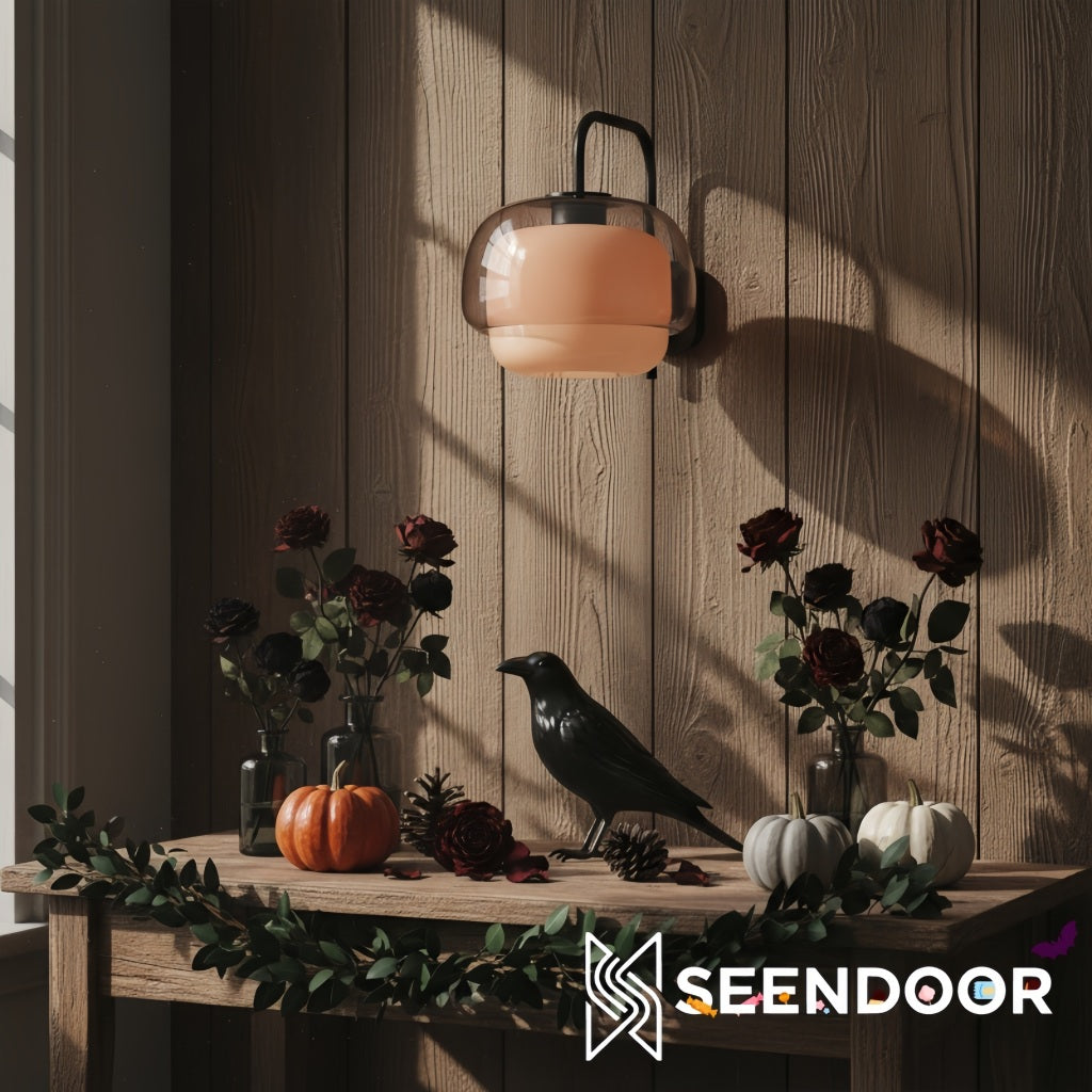 Clinco Colored Glass Wall Light – Vintage Light for Bathroom & Hallway