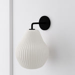 Load image into Gallery viewer, Rivrona Ribbed Glass Wall Sconce - Elegant Modern Lighting for Hallway &amp; Bedroom
