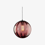 Charger l'image dans la visionneuse de la galerie, Suspension globe en verre et métal Lunorie – Suspension sculptée réglable pour espaces de repas