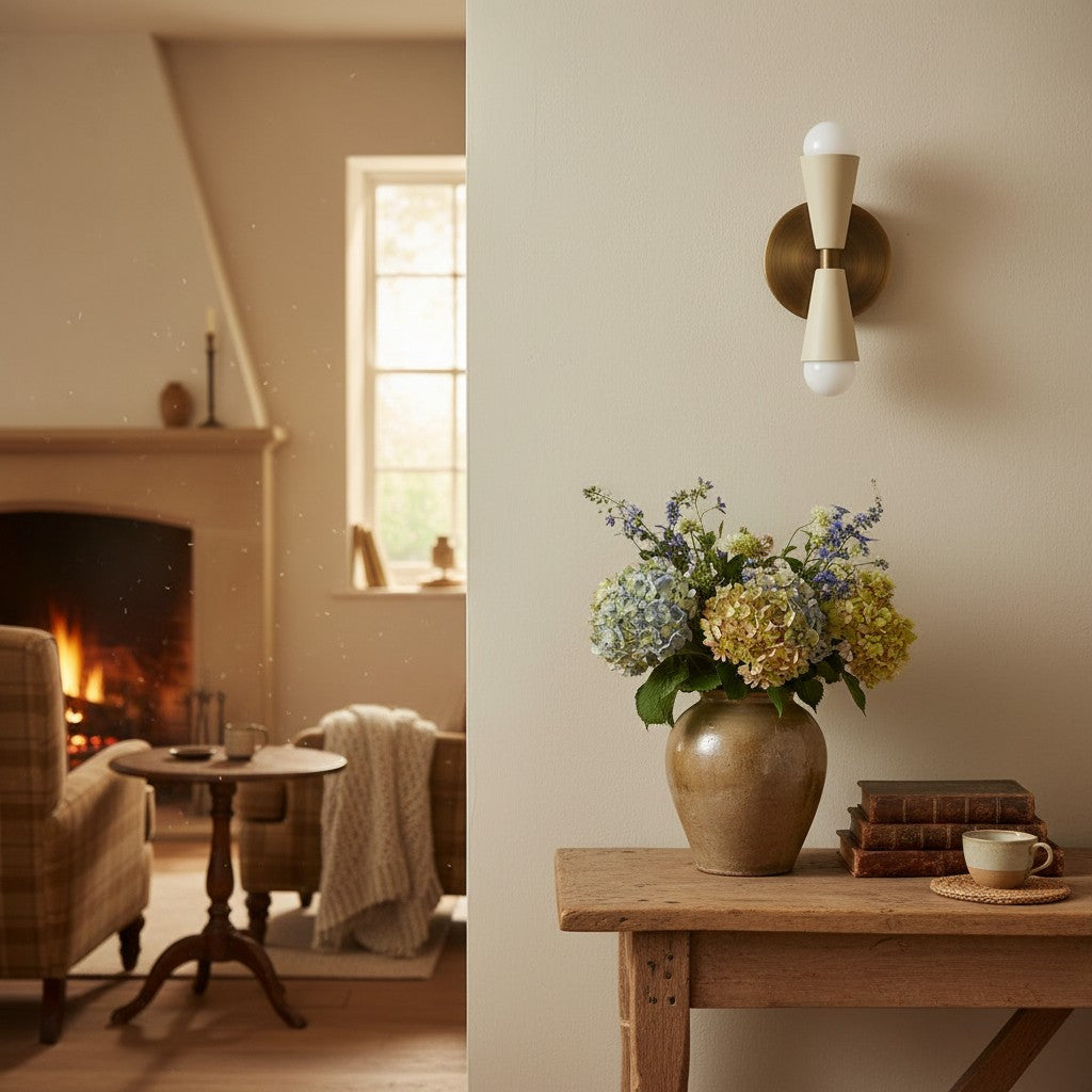 Pyralis Elongated Shade Contemporary Wall Lamp for Hall Space & Gallery