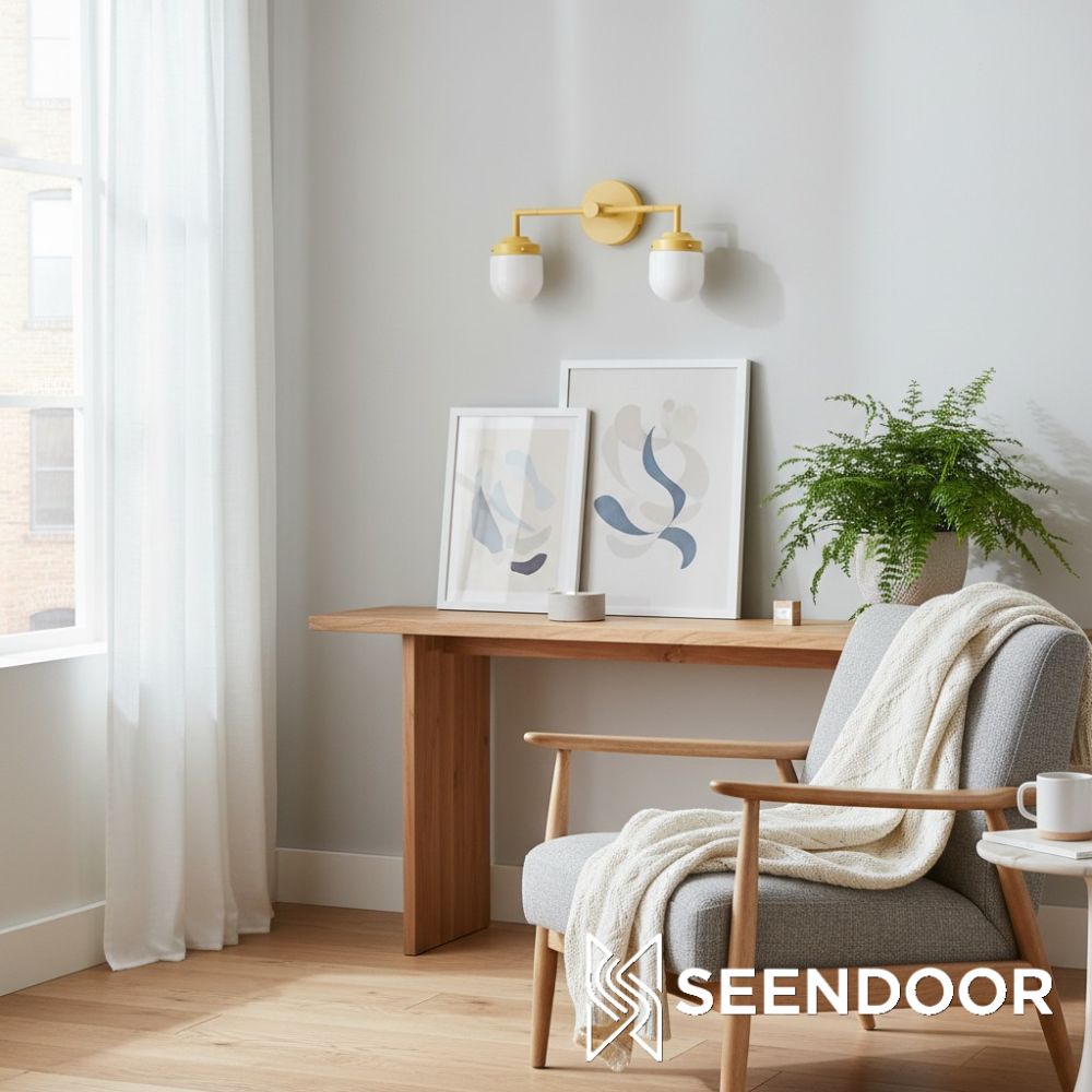 Opalume Globe Shade Modern Vanity Light for Bathroom & Dressing Room