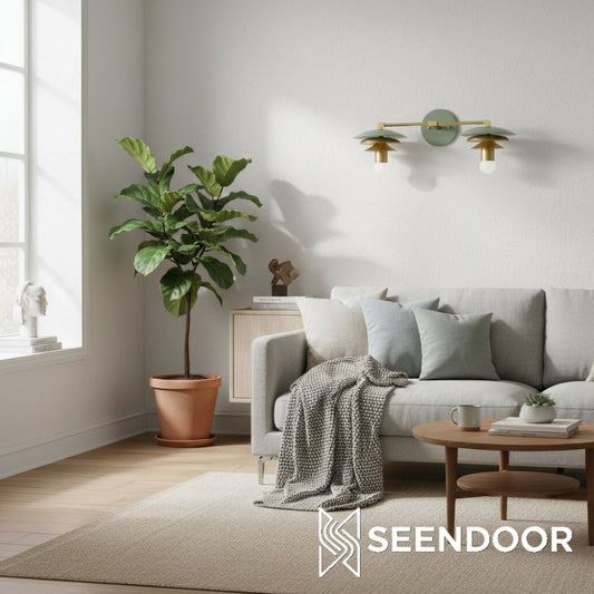 Aplique Moderno en Capas Artivo - Diseño Orgánico para Pasillo y Dormitorio