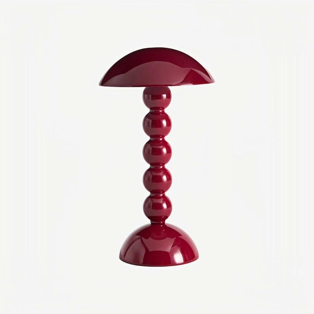 Lampe de table LED Modo – Base empilée en forme d'orbe Abat-jour en forme de champignon Parfaite pour le salon ou la chambre