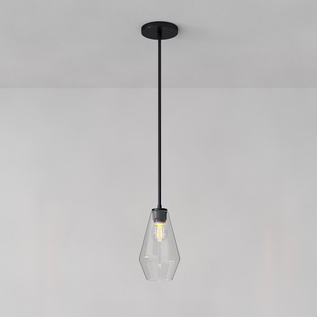 Merin Transparent Glass Sculpture Geometric Chandelier