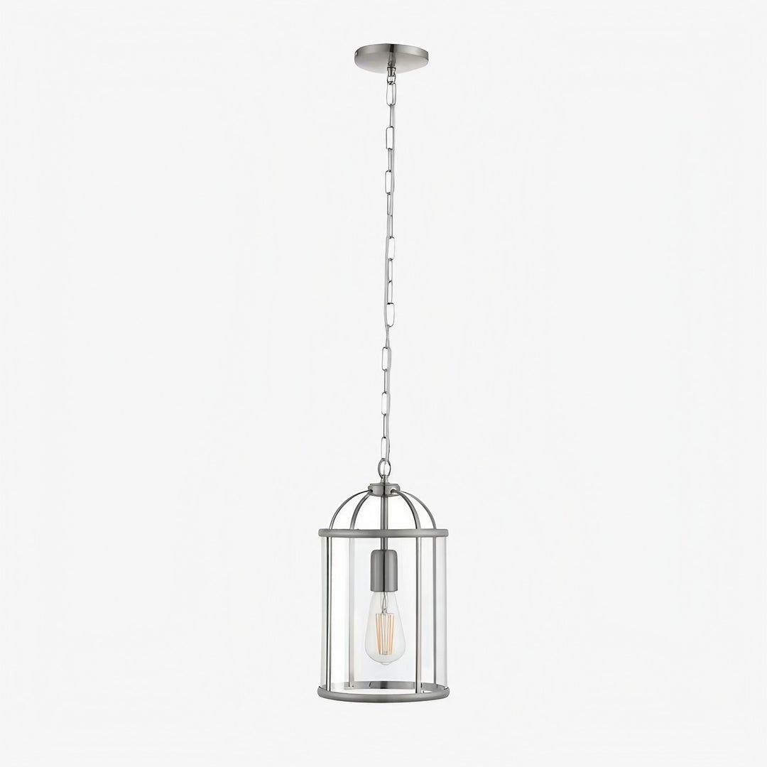 Suspension en verre Luxvana en forme de cloche - Luminaire style lanterne industrielle pour cuisine
