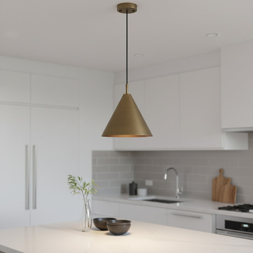 Suspension Oricone – Design classique et chic avec finition bronze ou laiton, parfaite pour la salle à manger ou le salon