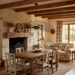 Afbeelding laden in galerijweergave, Spirava Moderne Strohoed Hanglamp - Noordse Hanglamp voor Woonkamer N49