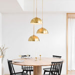 Load image into Gallery viewer, Parvion Modern Adjustable 3-Head Sculptural Metal Pendant Light
