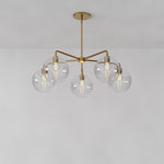 Load image into Gallery viewer, Selvion Elegant 5-Light Globe Chandelier – Modern Glass Pendant Lighting Fixture
