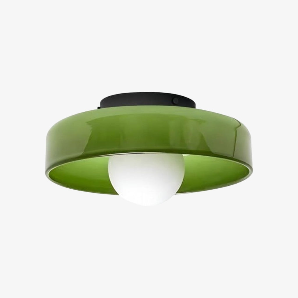 Lampada da soffitto e da parete Glasenti Halo Disc Orb – Illuminazione scultorea moderna per spazi abitativi N33