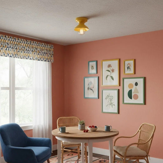 Dravin Keramik Deckenleuchte - Lebendige Farbpalette Moderne Innenleuchte für Wohnzimmer und Flur