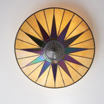Load image into Gallery viewer, TiffStar Elegant Art Glass Flush Ceiling Light - Vintage-Inspired Ceiling Fixture for Home Interiors