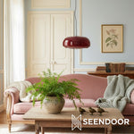 Load image into Gallery viewer, Clinco Modern Double Stained Glass Pendant Light for Living room
