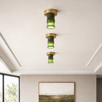 Charger l'image dans la visionneuse de la galerie, Three Jade Lamps ceiling lamps arranged along a room