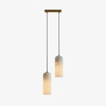 Load image into Gallery viewer, Alabresca Mid Century Alabaster Pendant Light – Multi Head Hanging Lamp for Kitchen Island