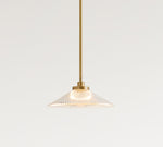 Load image into Gallery viewer, Bravira Ribbed Glass Pendant Light - Elegant Kitchen Island Lamp
