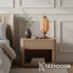 Load image into Gallery viewer, Retro Eloise Milk Glass Table Lamp for Bedroom Decor
