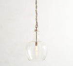 Load image into Gallery viewer, Lawson Glass Pendant Light - Recycled &amp; Milk Glass with Bronze Accent
