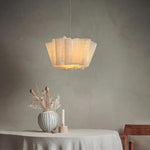 Afbeelding laden in galerijweergave, Nordic Linen Pleated  Fabric Pendant Light Lampshade
