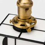 Charger l'image dans la visionneuse de la galerie, Antique brass lamp holder detail