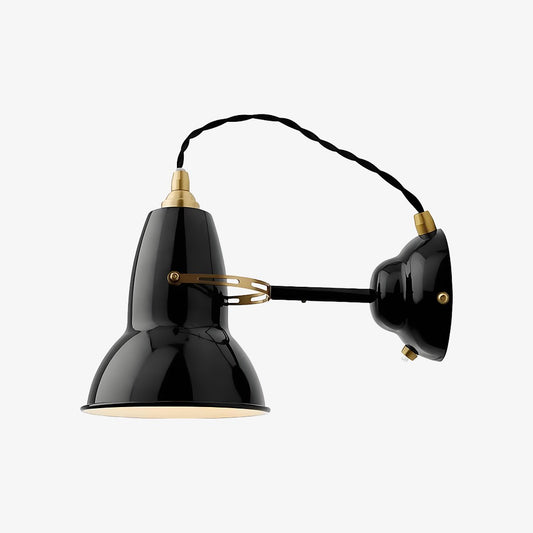 Modryx Industrielle Metall-Wandlampe - Retro-inspirierte verstellbare Arm-Wandlampe für Bettseite & Lesen