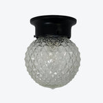 Cargar imagen en el visor de la Galería, Minimalist Glass Ceiling and Black Metal Lamp